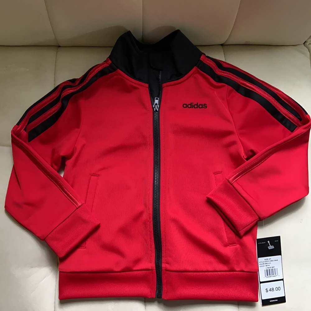 Adidas Tricot Three Stripe Track Set Toddler